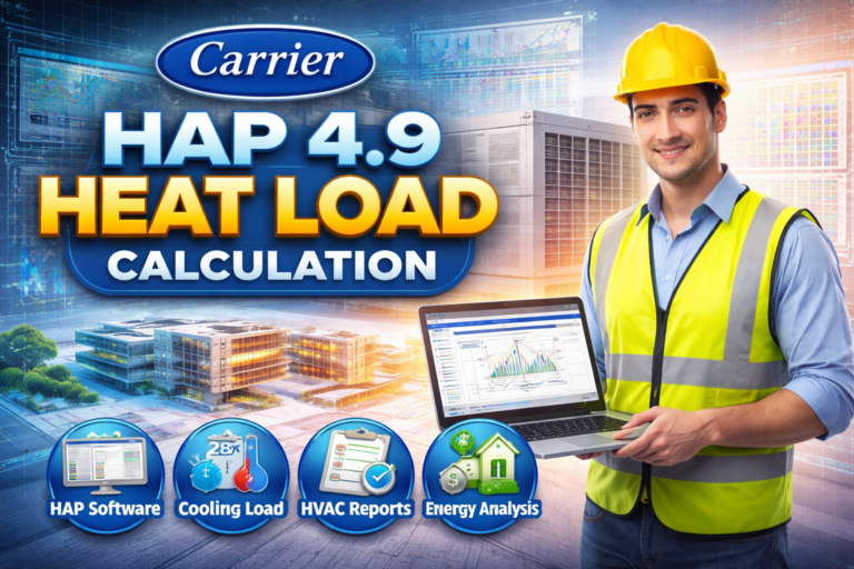 Heat Load Calculation ~ Carrier HAP Software 4.9